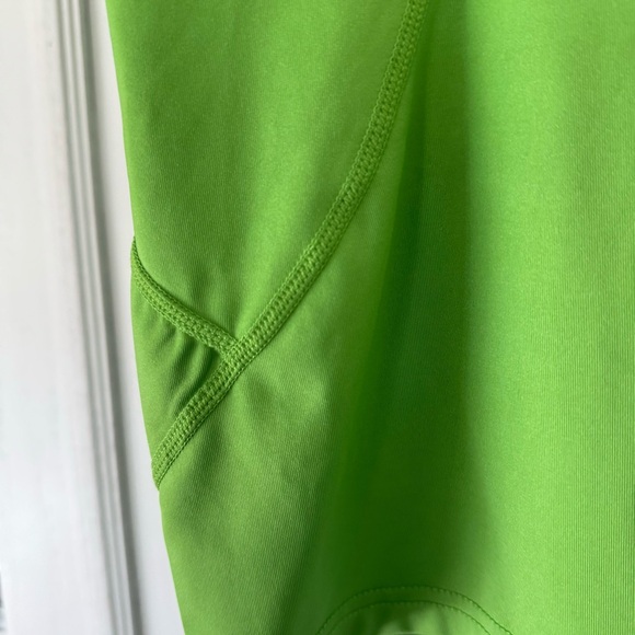EUC Nike Bright Green Dri Fit V Neck Tee - Picture 4 of 4